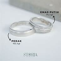 Cincin Couple Perak Dan Emas